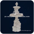 Natural dubai Stone garden marble Fountain With Horse Statue